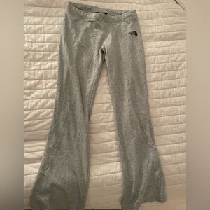 North face straight leg grey sweatpants
